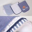 Hudson Baby 3pcs Knit Terry Polyfill Burp Cloth-4