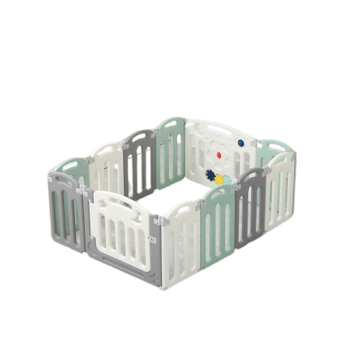 Lucky Baby Smart System Foldable Safety Play Yard - Moon Star