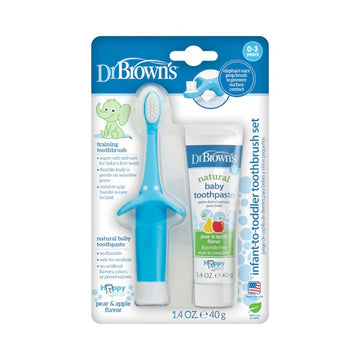 Dr Brown's Infant-To-Toddler Toothbrush And Toothpaste Set - 0