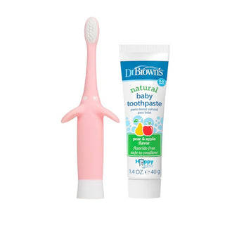 Buy pink Dr Brown's Infant-To-Toddler Toothbrush And Toothpaste Set (Promo)