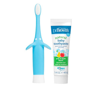 Buy blue Dr Brown's Infant-To-Toddler Toothbrush And Toothpaste Set (Promo)