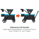 Baby Trend Expedition 2 In 1 Stroller Wagon Plus - Black-9