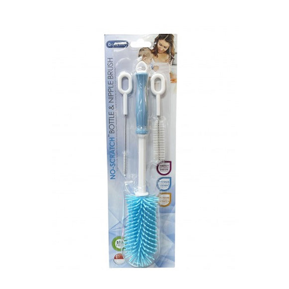 Lucky Baby Rubbery™ Scratchless Silicone Bottle Brush