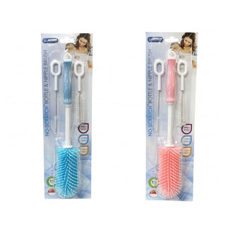 Lucky Baby Rubbery™ Scratchless Silicone Bottle Brush
