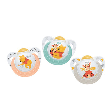 NUK Disney Winnie The Pooh Latex Soother S1 2pcs (0-6m) - 0
