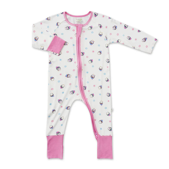 Simply Life Baby Long-sleeved Zipper Sleepsuit (Foldable Mittens & Footies)
