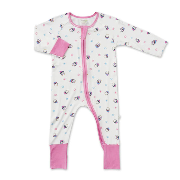 Simply Life Baby Long-sleeved Zipper Sleepsuit (Foldable Mittens & Footies)