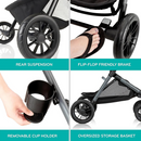 Evenflo Pivot Xpand Travel System W/Litemax Infant Car Seat - Ayrshire Black-7