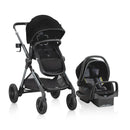 Evenflo Pivot Xpand Travel System W/Litemax Infant Car Seat - Ayrshire Black-1