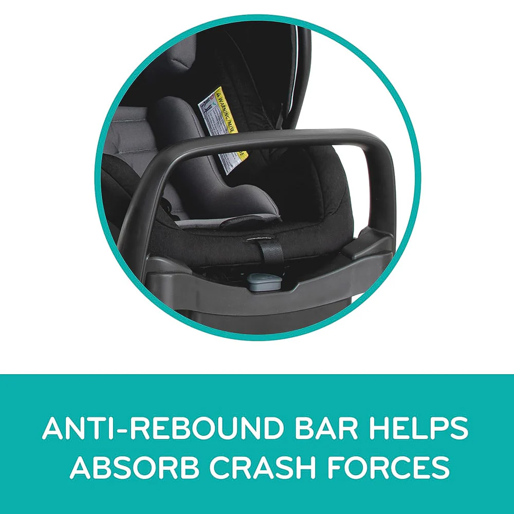 evenflo car mirror Evenflo Pivot Xpand Travel System W/Litemax Infant Car Seat - Ayrshire