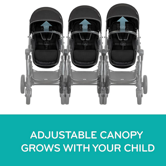 Evenflo Pivot Xpand Travel System W/Litemax Infant Car Seat - Ayrshire Black