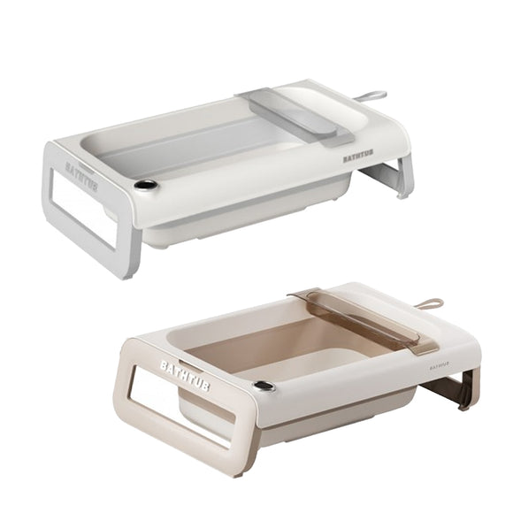 Lucky Baby Paly Collapsible Bath Tub W/Thermometer & Bath Support