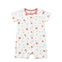 Simply Life Short-sleeved Shortall with Front Snap Buttons