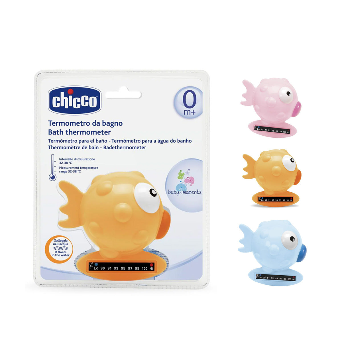 Chicco Bath Thermometers Globe Fish