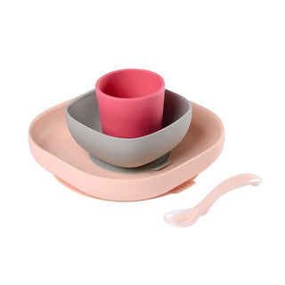 Beaba 4 in 1 Silicone Dining Set With Suction Cup