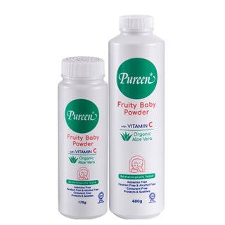 Fruity Baby Powder w/Vit C & Organic Aloe Vera (175g/480g) (Promo)