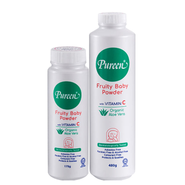 Fruity Baby Powder w/Vit C & Organic Aloe Vera (175g/480g) (Promo)