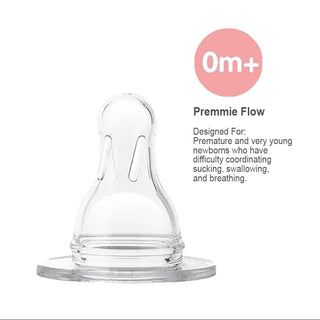 Dr Brown's Narrow-Neck Silicone Option Nipple - 2Pcs