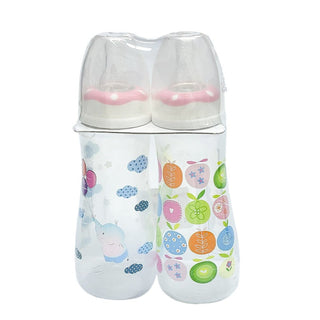 Buy pink-set Tollyjoy Little Precious Slim Neck PP Milk Bottles 250ml
