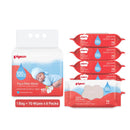 Pigeon Aqua Baby Wipes Hard Lid Cover (70 Wipes x 6)-1