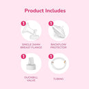 Spectra - Wide Breast Shield Set for Breast Milk Pumps - S 24mm-2