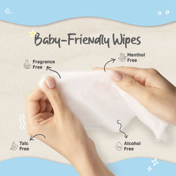 Pigeon PowderCool Body Wipes
