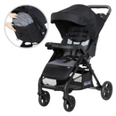 Baby Trend Passport Cargo Stroller Travel System one hand folded-1