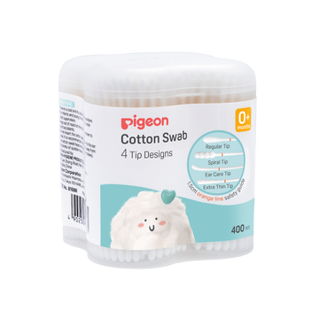 Pigeon Cotton Swab 4 Tip Designs 400pcs