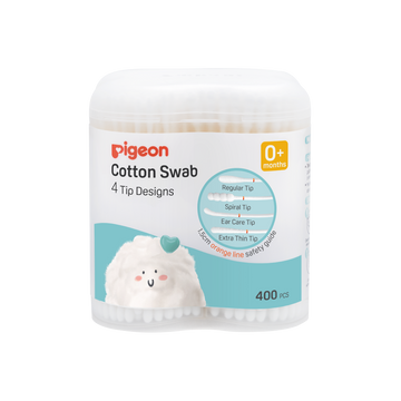 Pigeon Cotton Swab 4 Tip Designs 400pcs - 0