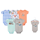 Hudson Baby 5pcs Bodysuit Short Sleeve Set (0-3m/3-6m/6-9m/9-12m)-9
