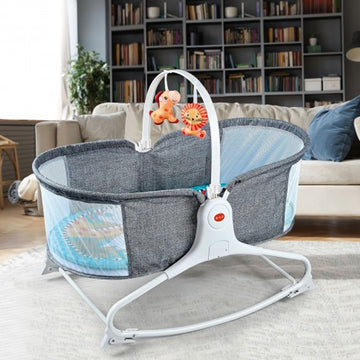 Lucky Baby Infant Bassinet Deluxe Cradle Rocker - 0