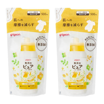[Made in JAPAN] Pigeon Newborn Baby Softener Refill 500ml Hidamari Flower Scent - 0
