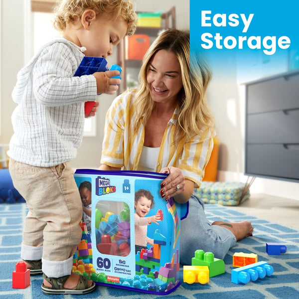 Fisher Price Mega Bloks - Big Building Bag 60pcs (Promo)