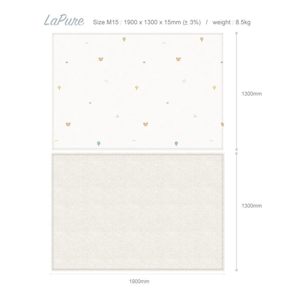 (Pre-order) Parklon LaPure Bumper Playmat - Coco Bear (S12/M12/M15/L15/XL15) - ETA End Oct