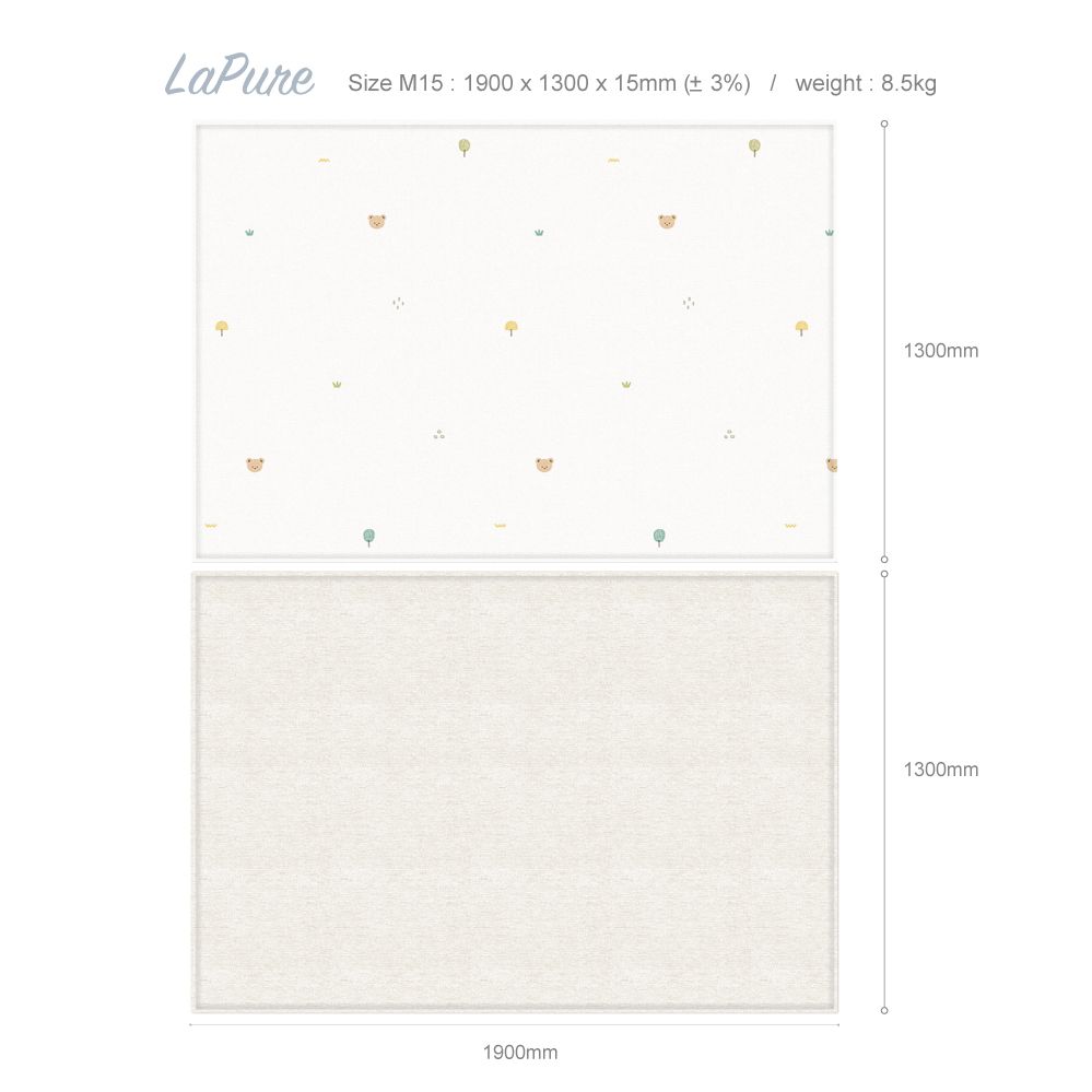 Parklon LaPure Bumper Playmat - Coco Bear (S12/M12/M15/L15/XL15)