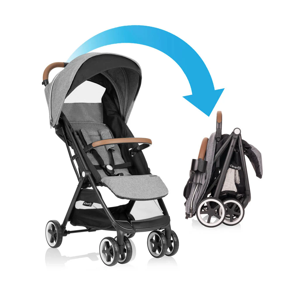 Evenflo Gold Otto Self-Folding Lightweight Travel Stroller - Moonstone Grey