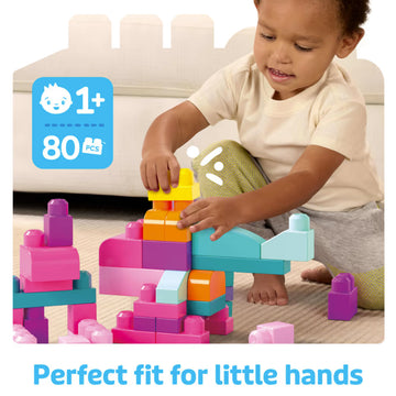 Fisher Price Mega Bloks - Big Building Bag 80pcs - 0