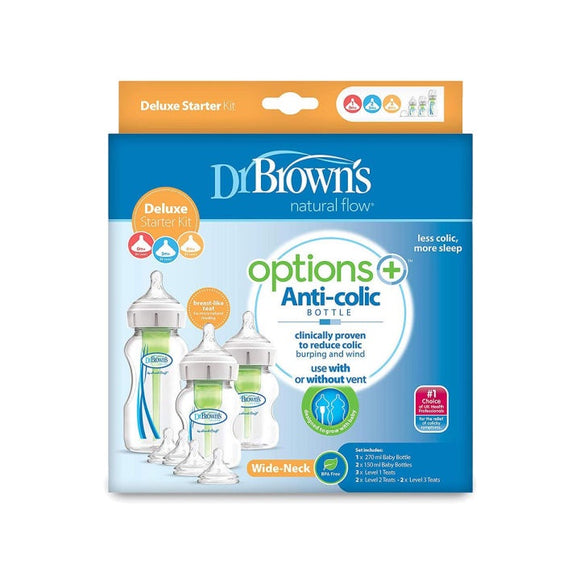 Dr Brown's PP Wide-Neck Options+ Bottle Starter Kit