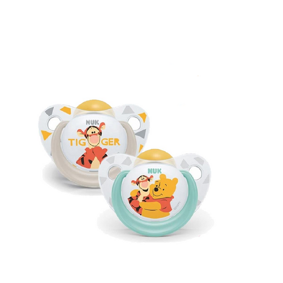 NUK Disney Winnie The Pooh Latex Soother S1 2pcs (0-6m)