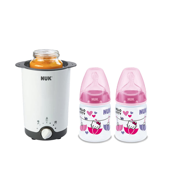 NUK Bottle Warmer+ 2x 150ml Hello Kitty Bottle (Promo)