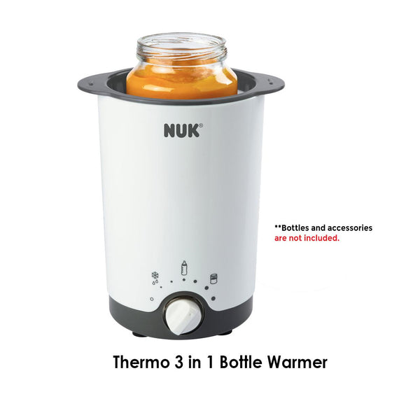 NUK Thermo 3 in 1 Bottle Warmer (Heat Up  Keep Warm  Defrost)