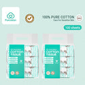 Purcotton 100% Cotton Tissue Face Wash Towels Baby Soft Towels Cleansing Towels (3in1 Packs)