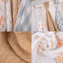 Hudson Baby 3pcs Bamboo Cotton Muslin Swaddle Blanket