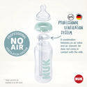 NUK Anti-Colic Professional PP Bottle 300ml, 0-6m, M, with Temperature Control + Brush Included
