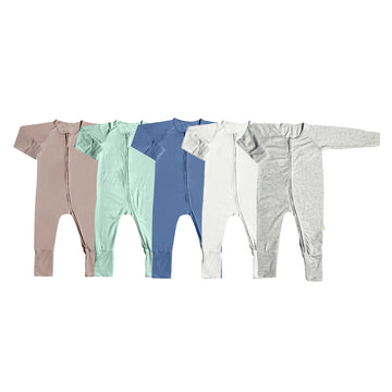Simply Life Baby Long-sleeved Zipper Sleepsuit - TENCEL™ Modal