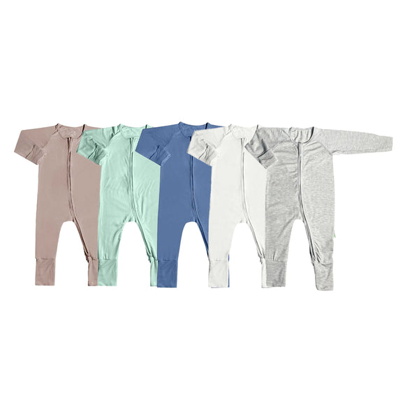 Simply Life Baby Long-sleeved Zipper Sleepsuit - TENCEL™ Modal