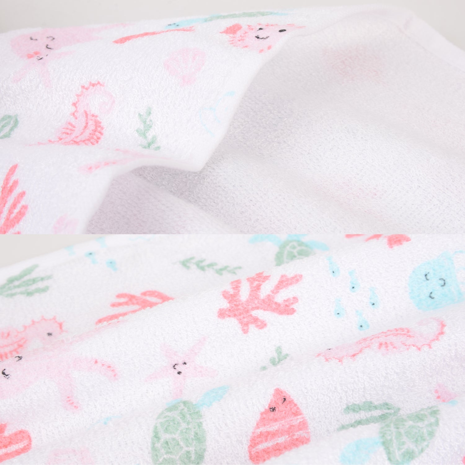 Hudson Baby 2Pcs Bamboo Washcloth (Woven Terry）