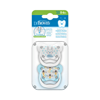 Buy blue Dr Brown's PreVent Butterfly Shield Pacifier - Stage 1