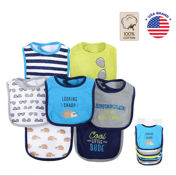 Hudson Baby Interlock Bibs 7pcs