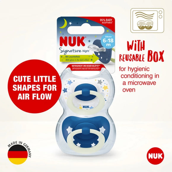 NUK Signature Night Silicone Soother